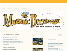 Tablet Screenshot of massacbeeswax.com
